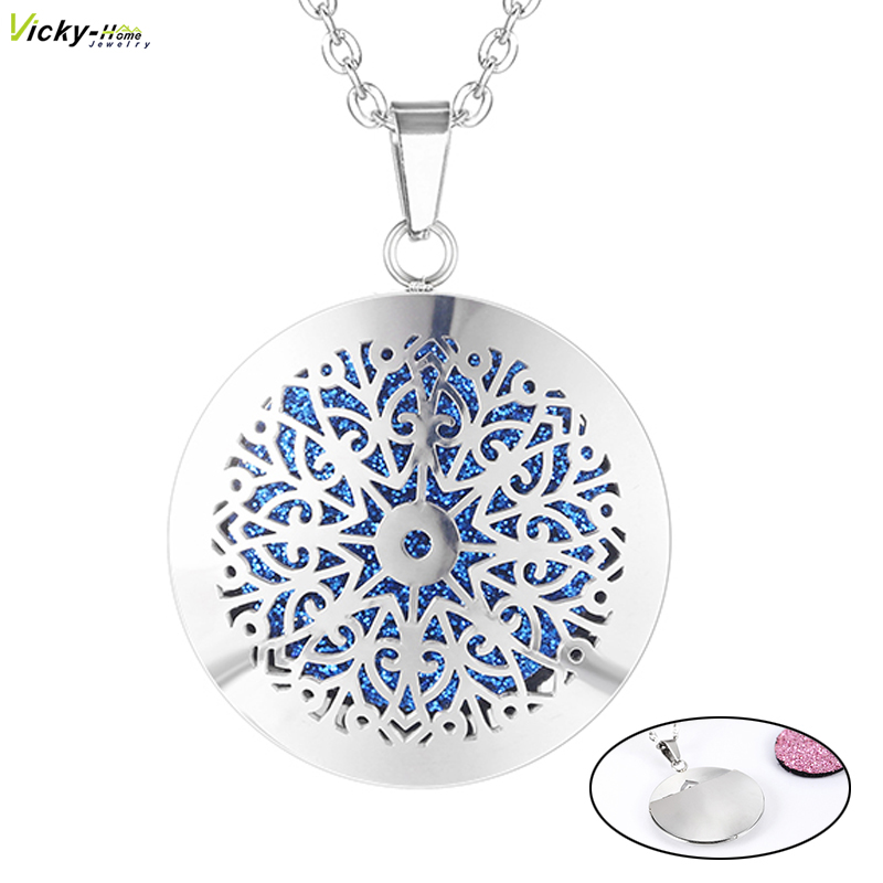 Heart Locket Necklace Photo - جديد بسيط الروائح الناشر الضروري النفط