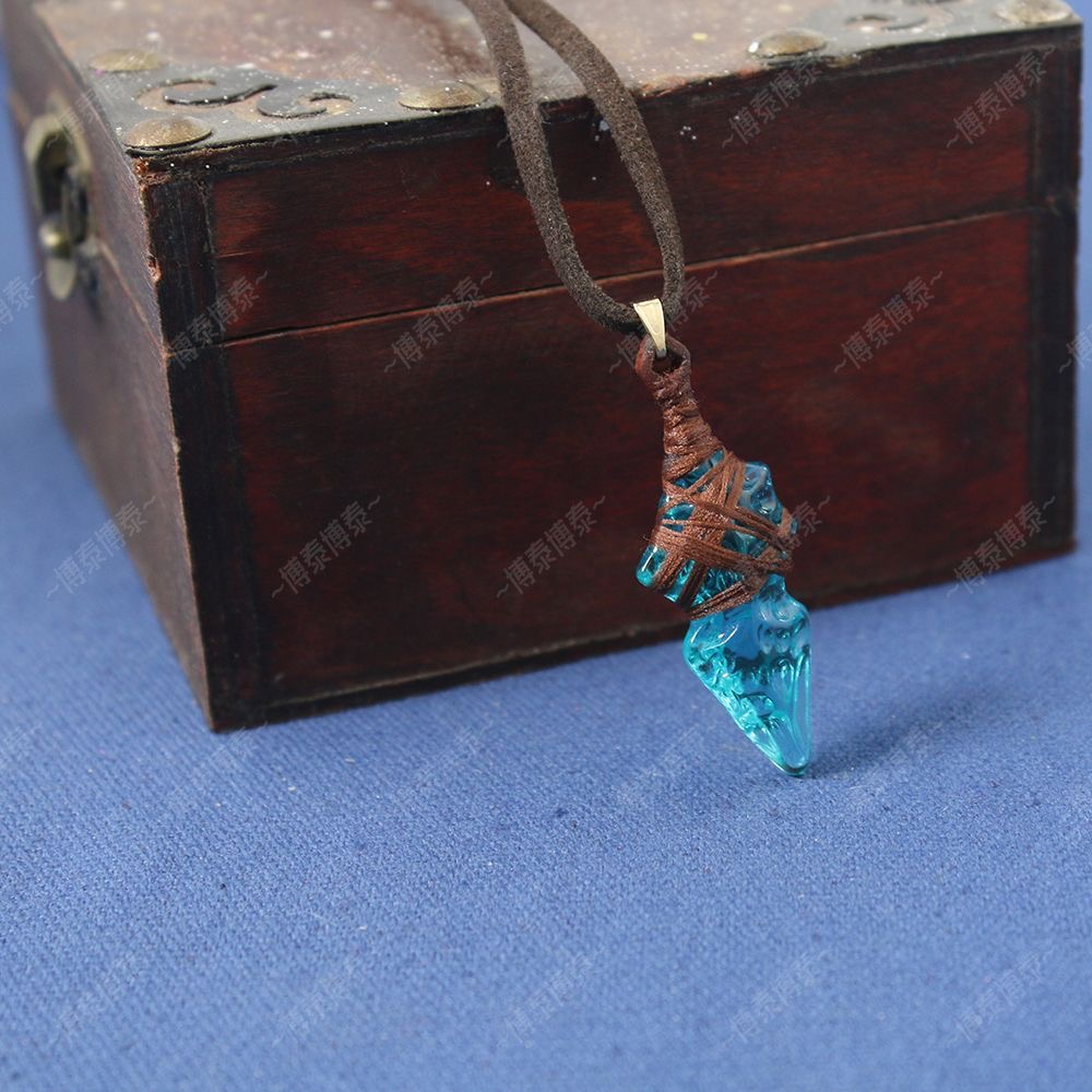 Anime Pendant Necklace - إكسسوارات تنكرية للعبة FF14، قلادة كريستال