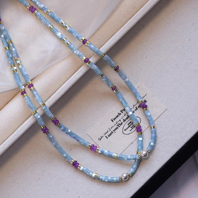 Pearl Choker Necklace Vintage - قلادات مينار غير عادية من الأحجار