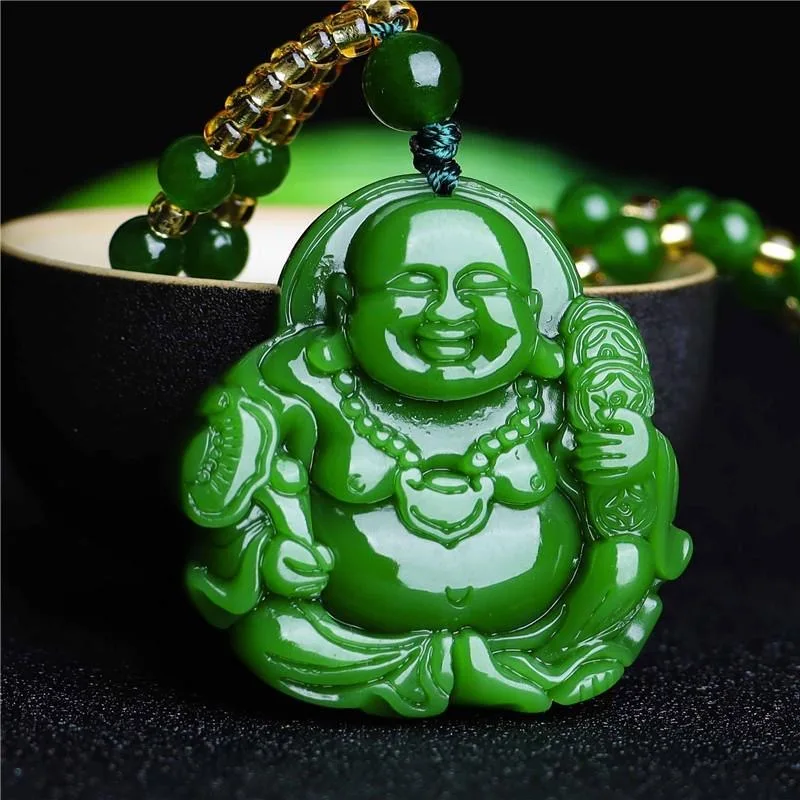الصينية الأخضر اليشم Maitreya  - مراجعة Necklaces وسعره