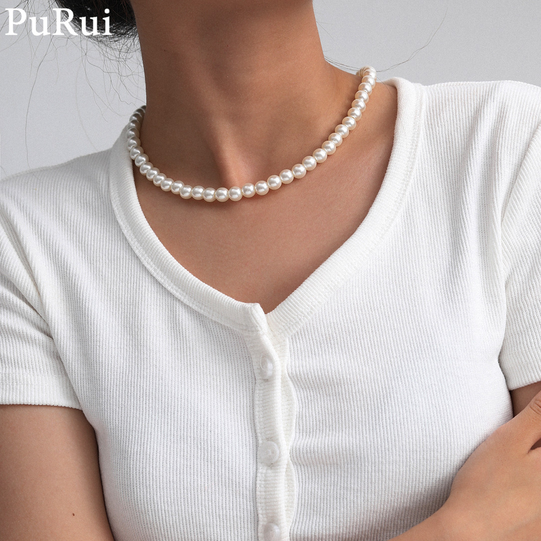 الحد الأدنى تقليد اللؤلؤ المخت - مراجعة Pearl Choker Necklace Vintage وسعره