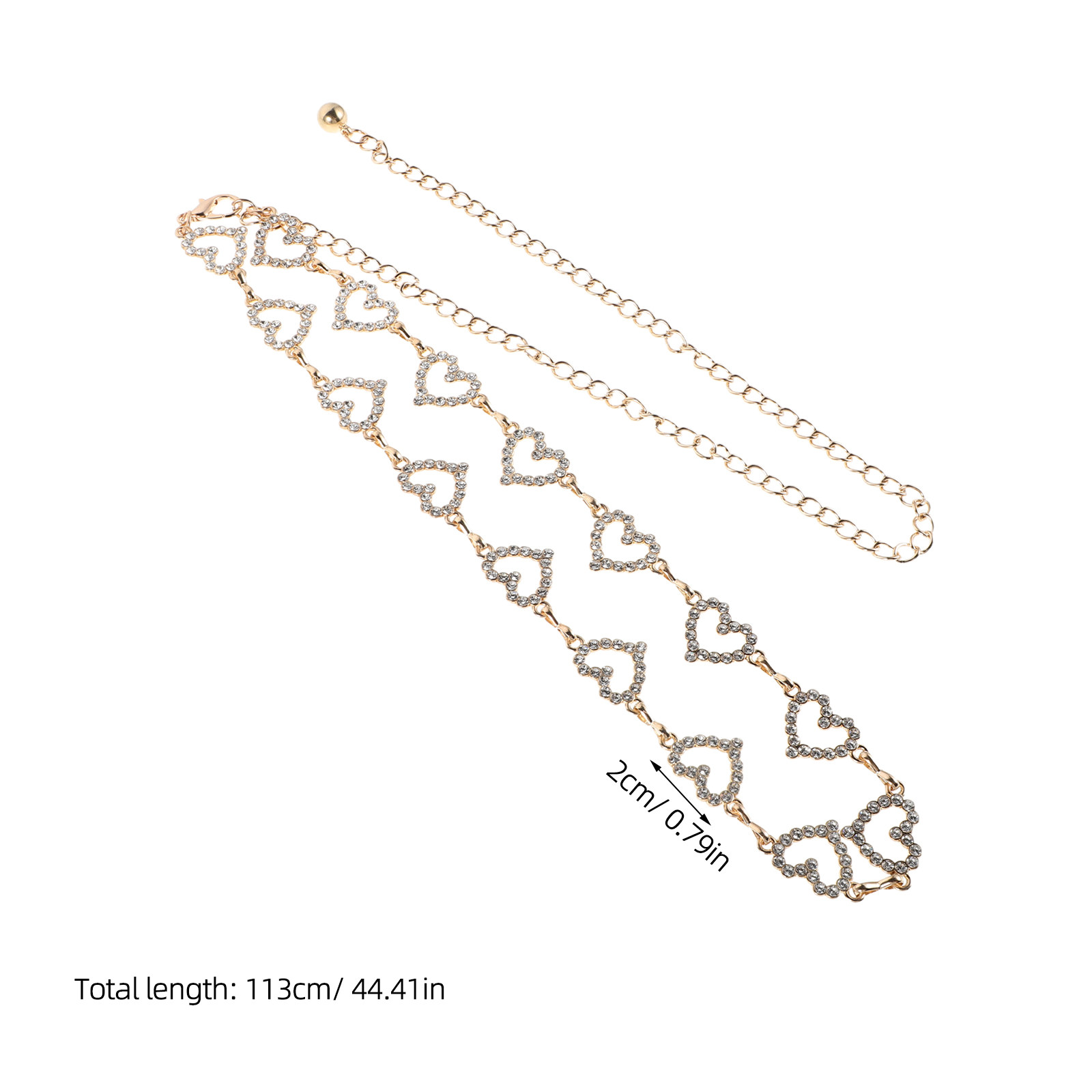 حزام معدني قابل للتعديل مزين ب - مراجعة Body Jewelry وسعره