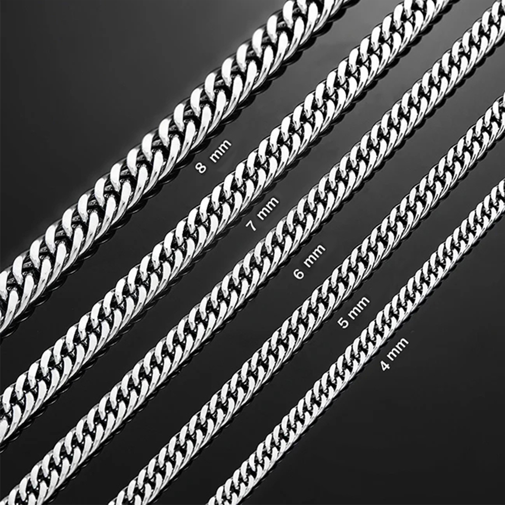 HIYEE 3 مللي متر/4 مللي متر/5  - مراجعة Cuban Link Chain 12Mm وسعره