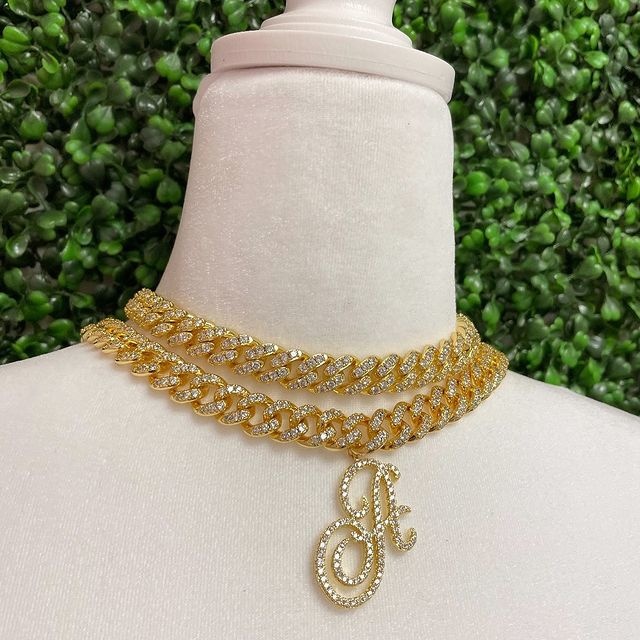 قلادة Uwin-Link بحروف مخطوطة ، - مراجعة Cuban Link Chain 12Mm وسعره