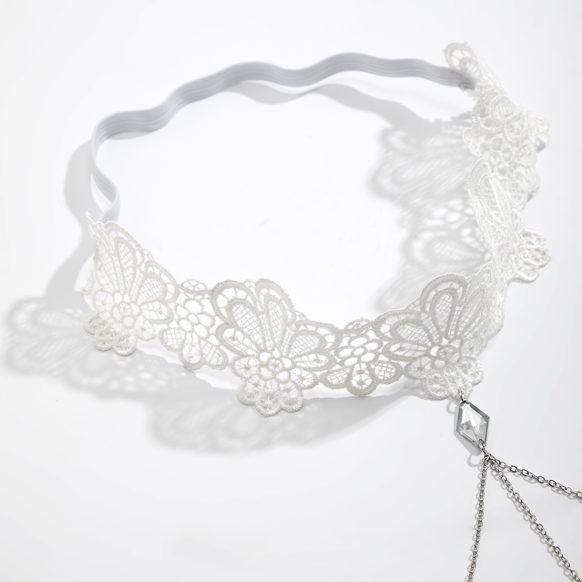 بصر-سلسلة فخذ دانتيل أبيض قوطي - مراجعة Body Jewelry وسعره