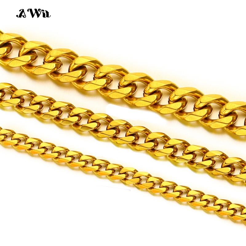 الكوبية ربط سلسلة قلادة من الف - مراجعة Cuban Link Chain 12Mm وسعره