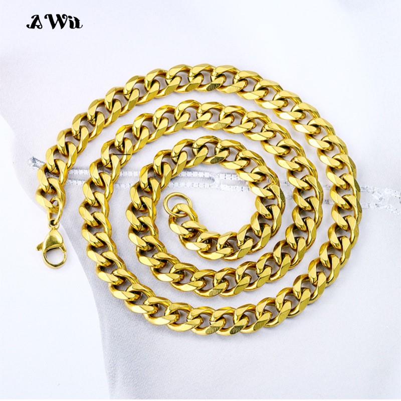 الكوبية ربط سلسلة قلادة من الف - مراجعة Cuban Link Chain 12Mm وسعره