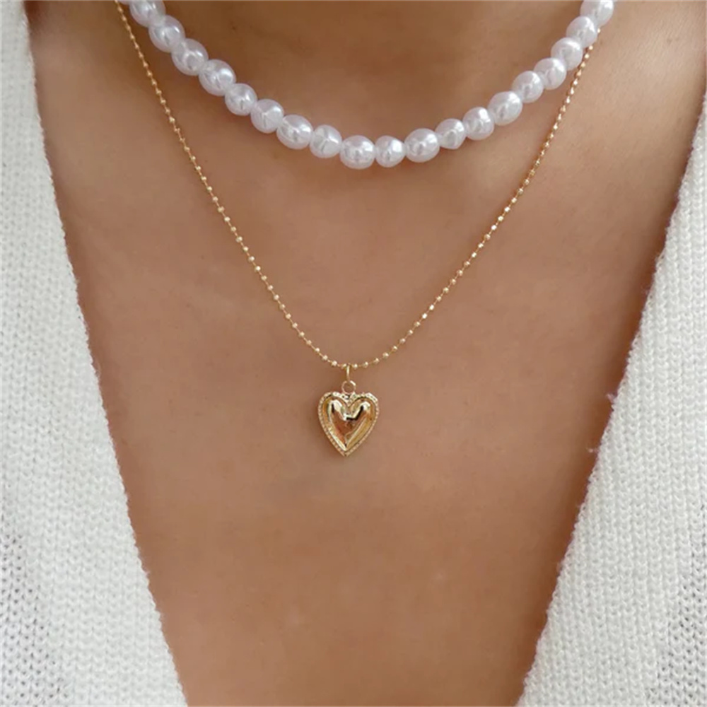 قلادة كريستال متعددة الطبقات ل - مراجعة Pearl Choker Necklace Vintage وسعره