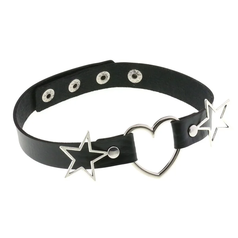 Decopunk الشرير بولي Leather ا - مراجعة Goth Punk Spike Choker وسعره