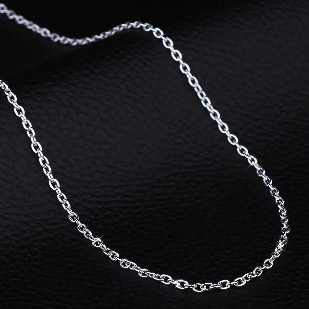 الجملة 5 قطعة/الوحدة 925 فضة س - مراجعة 925 Sterling Silver Chain Necklace Men وسعره