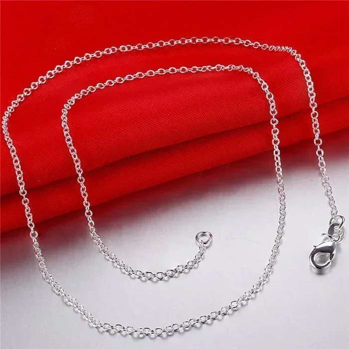 الجملة 5 قطعة/الوحدة 925 فضة س - مراجعة 925 Sterling Silver Chain Necklace Men وسعره