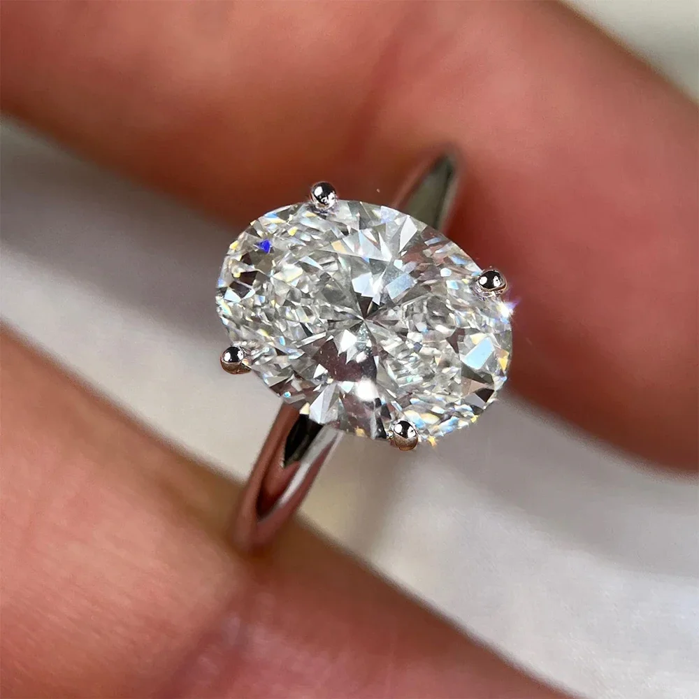 1/2/3 قيراط البيضاوي قطع مويسا - مراجعة Moissanite Engagement Ring 1 Carat وسعره