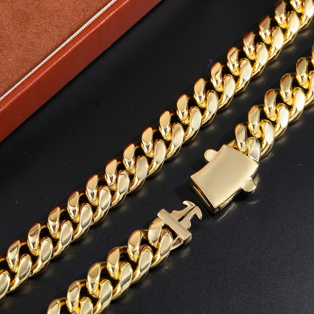 12 مللي متر ميامي الكوبية سلسل - مراجعة Cuban Link Chain 12Mm وسعره