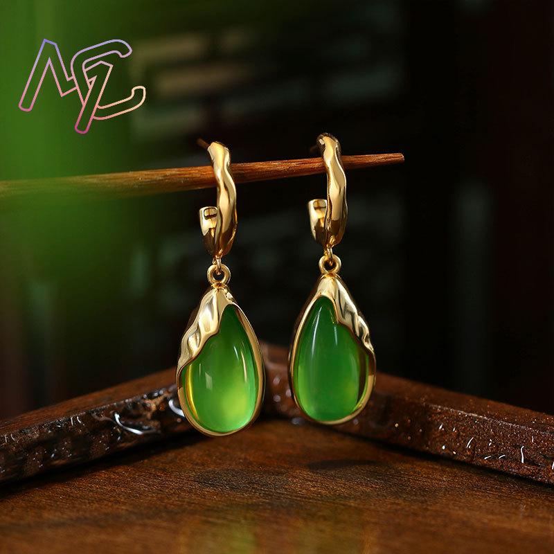 أقراط قطرة الماء من اليشم الأخ - مراجعة Earrings وسعره