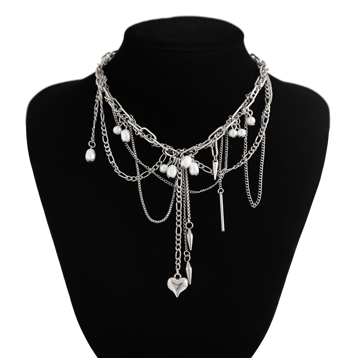 قلادات لؤلؤ صناعي غير منتظمة ا - مراجعة Pearl Choker Necklace Vintage وسعره