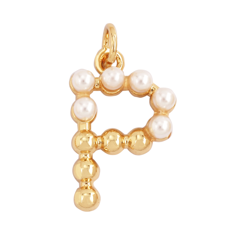 موضة بسيطة تقليد اللؤلؤ 18K ال - مراجعة Initial Letter Necklace 18K Gold وسعره