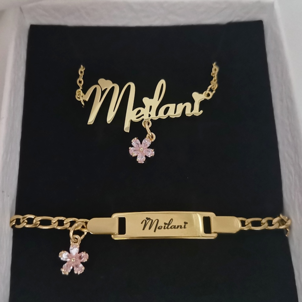 LeeChee-Zircon قلادة صغيرة للأ - مراجعة Custom Name Necklace Stainless Steel وسعره