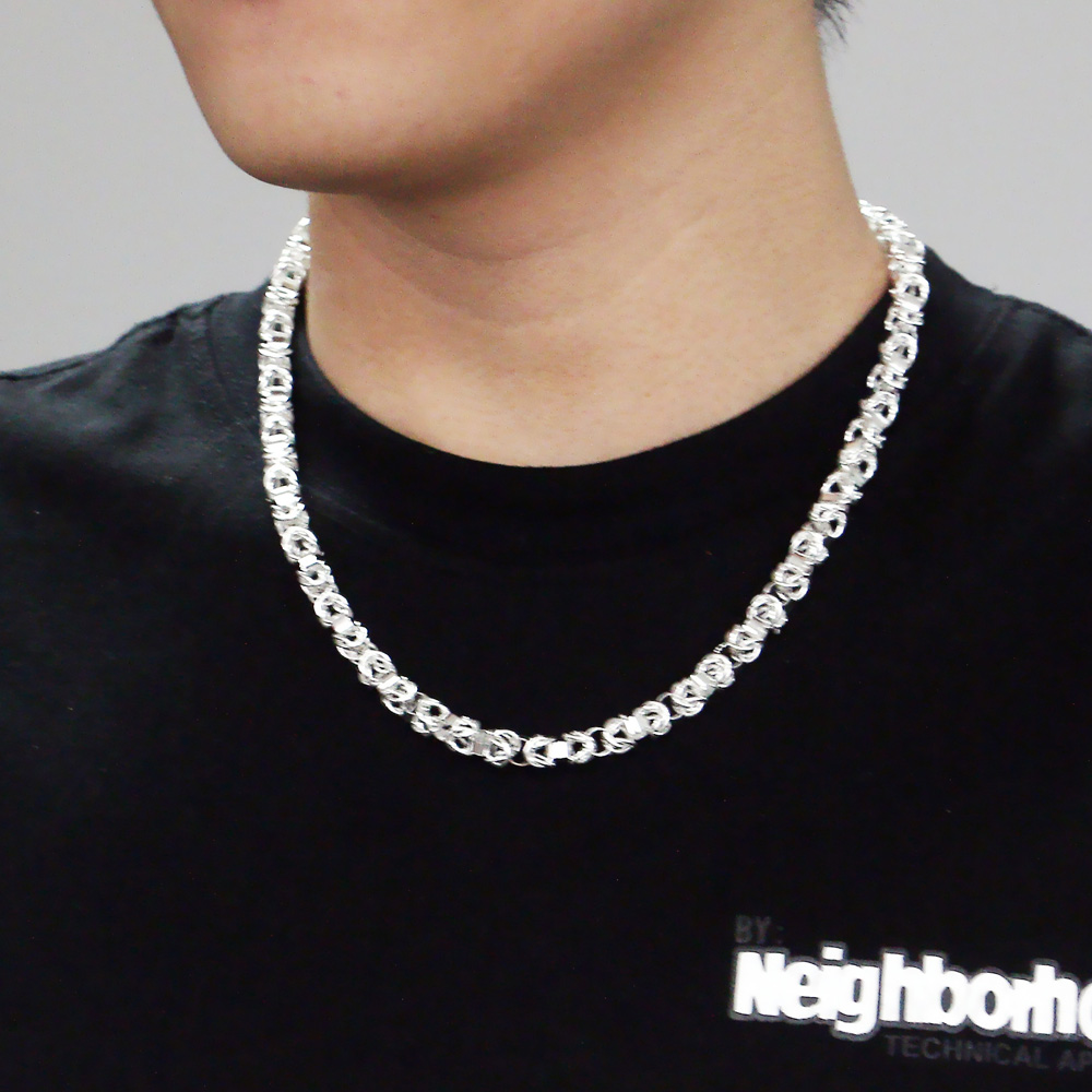 سلسلة عنق من الفضة الإسترلينية - مراجعة 925 Sterling Silver Chain Necklace Men وسعره