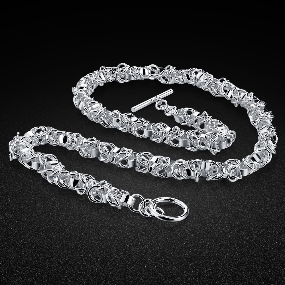 سلسلة عنق من الفضة الإسترلينية - مراجعة 925 Sterling Silver Chain Necklace Men وسعره