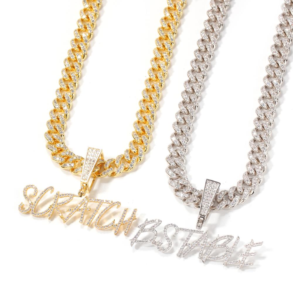 TBTK-قلادة بحرف انحراف اسم مخص - مراجعة Cuban Link Chain 12Mm وسعره