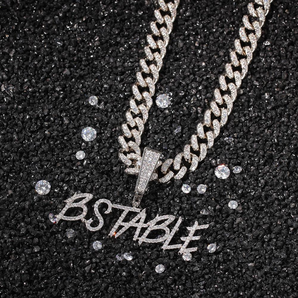 TBTK-قلادة بحرف انحراف اسم مخص - مراجعة Cuban Link Chain 12Mm وسعره
