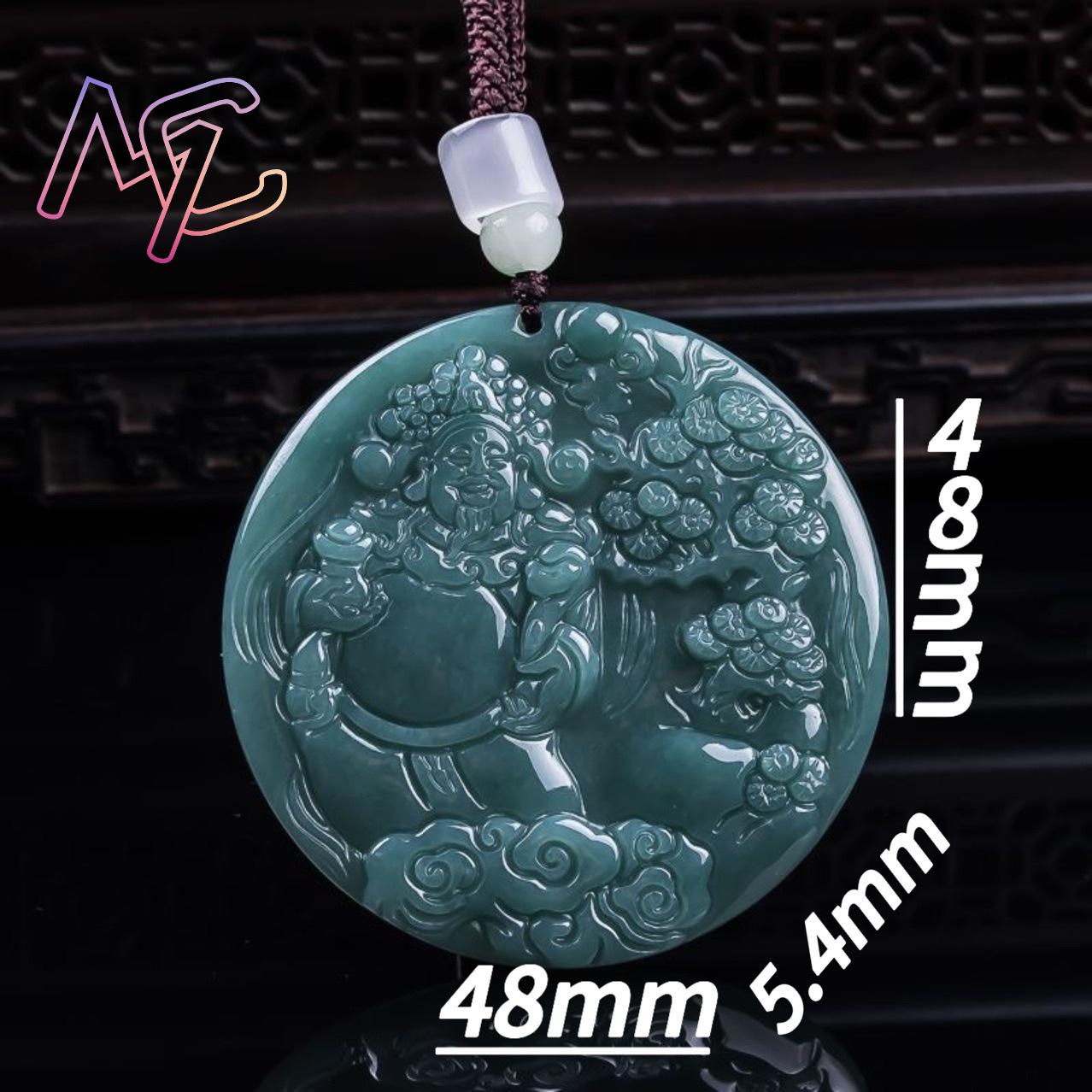 البورمية الجاديت إله الثروة قل - مراجعة Necklaces وسعره