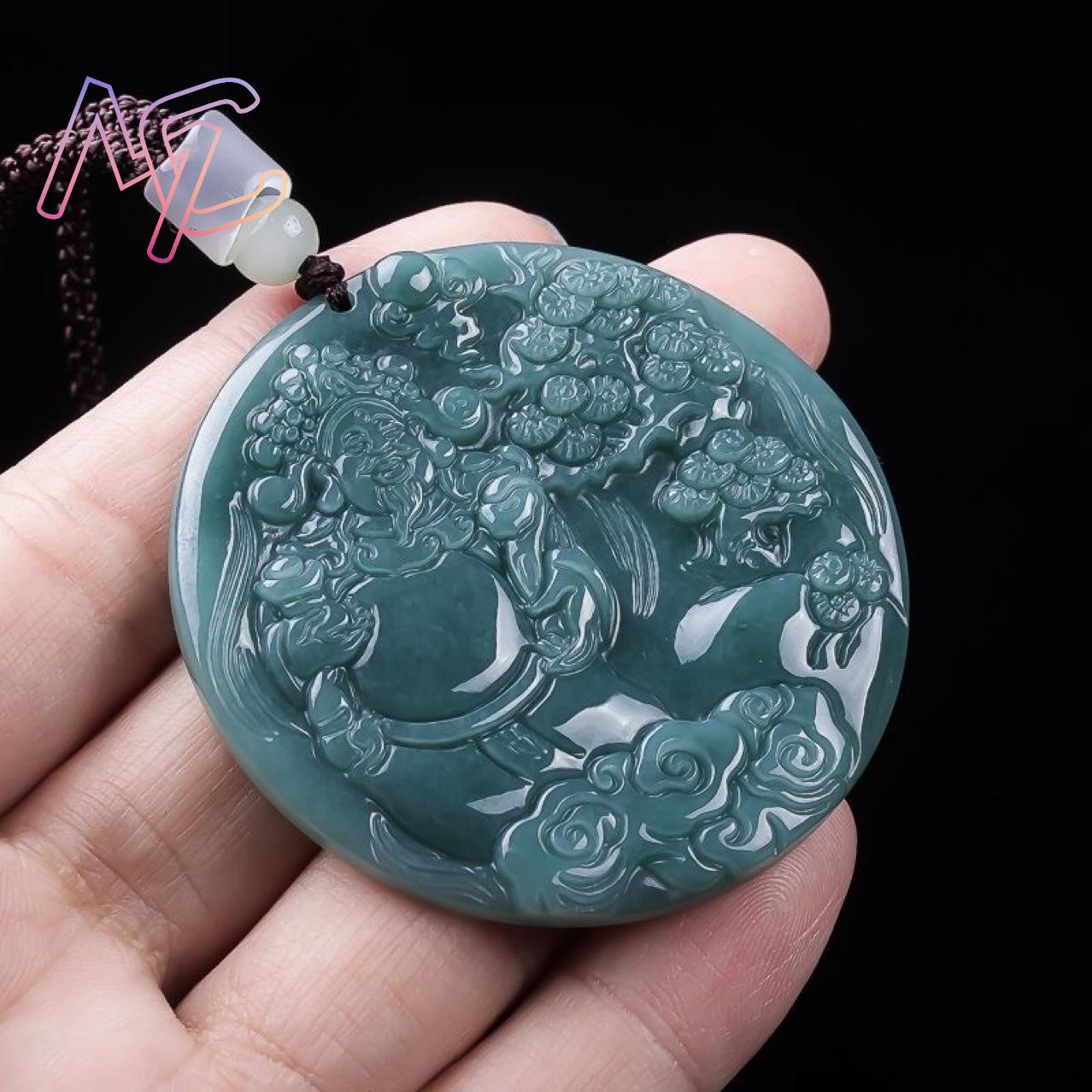 البورمية الجاديت إله الثروة قل - مراجعة Necklaces وسعره
