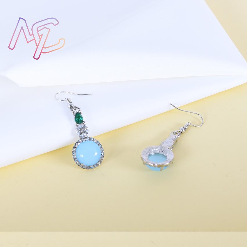 الأزرق الطبيعي اليشم الأقراط خ - مراجعة Earrings وسعره
