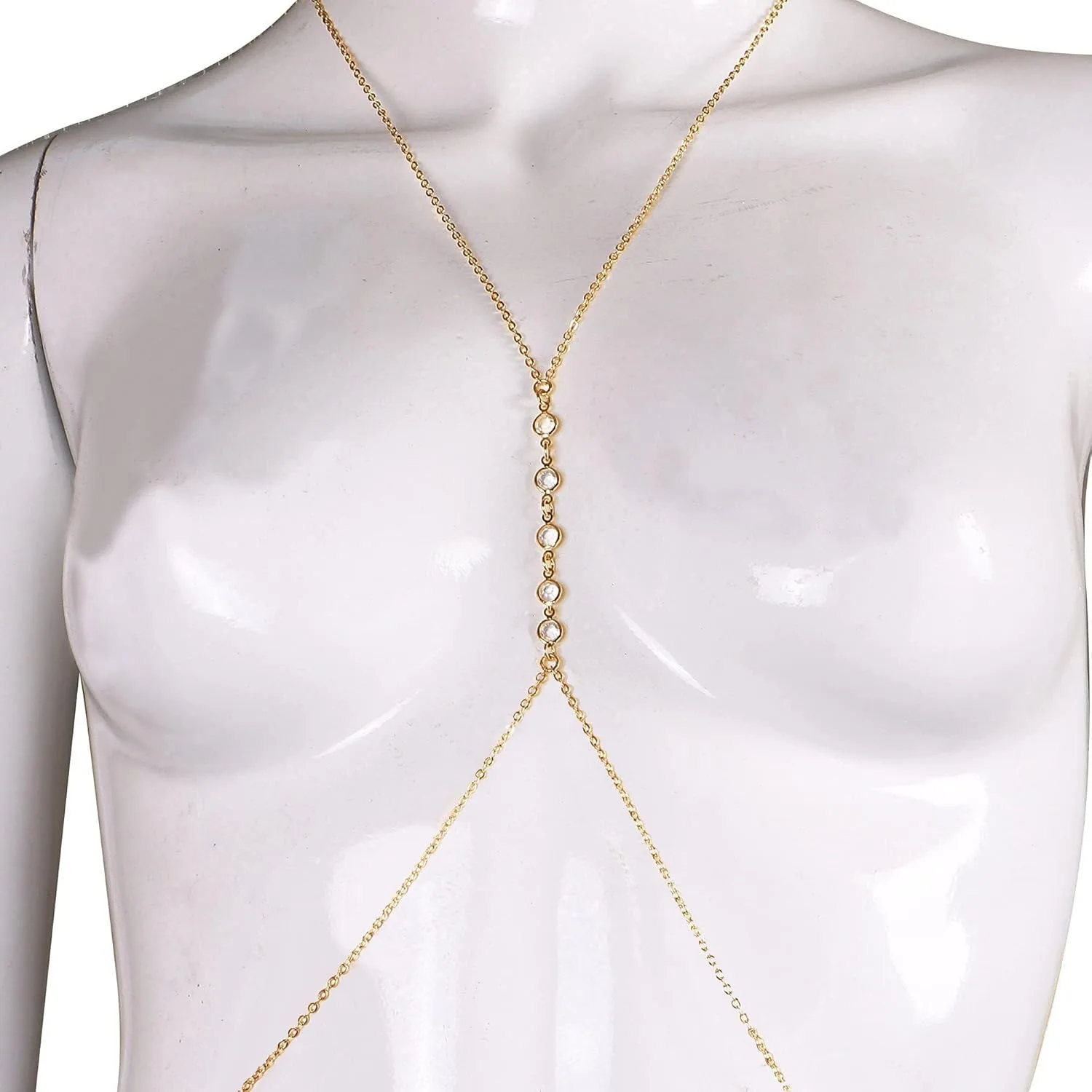 سلسلة خصر للبطن كريستالية للشا - مراجعة Body Jewelry وسعره
