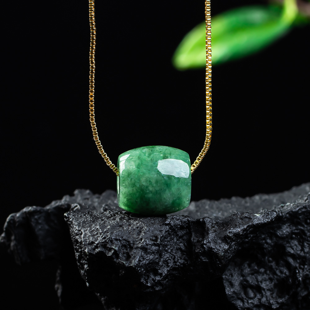 الطبيعية الحقيقية اليشم حبة قل - مراجعة Necklaces وسعره