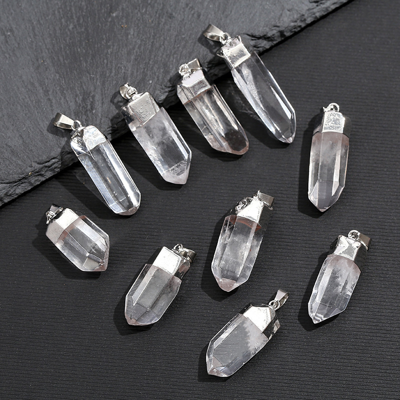 قلادة كريستال كوارتز طبيعي شفا - مراجعة Crystal Pendant Necklace Natural Stone وسعره