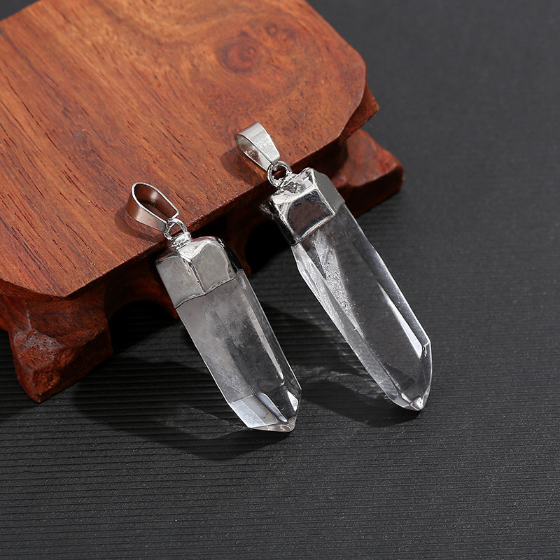 قلادة كريستال كوارتز طبيعي شفا - مراجعة Crystal Pendant Necklace Natural Stone وسعره