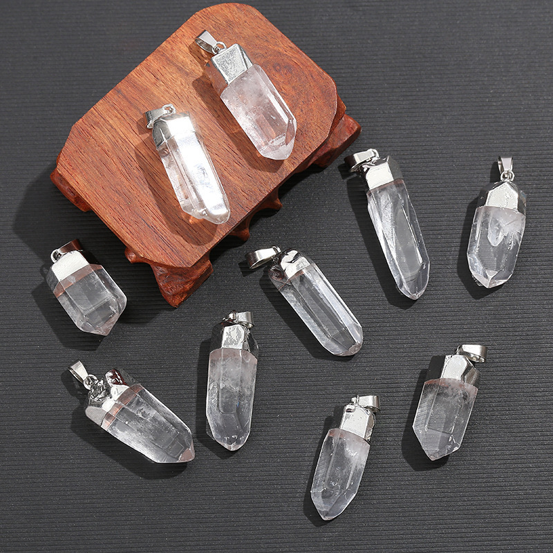 قلادة كريستال كوارتز طبيعي شفا - مراجعة Crystal Pendant Necklace Natural Stone وسعره