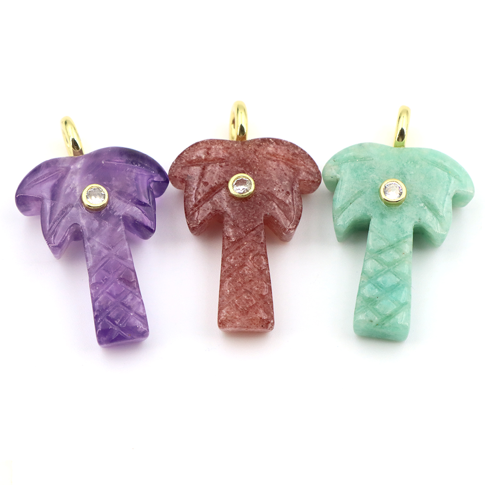 قلادة من الحجر الطبيعي على شكل - مراجعة Crystal Pendant Necklace Natural Stone وسعره