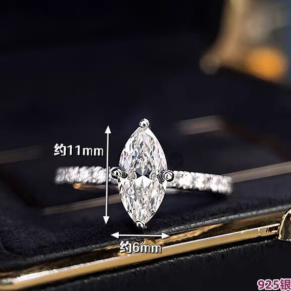 فاخر حقيقي 1 قيراط D اللون مار - مراجعة Moissanite Engagement Ring 1 Carat وسعره