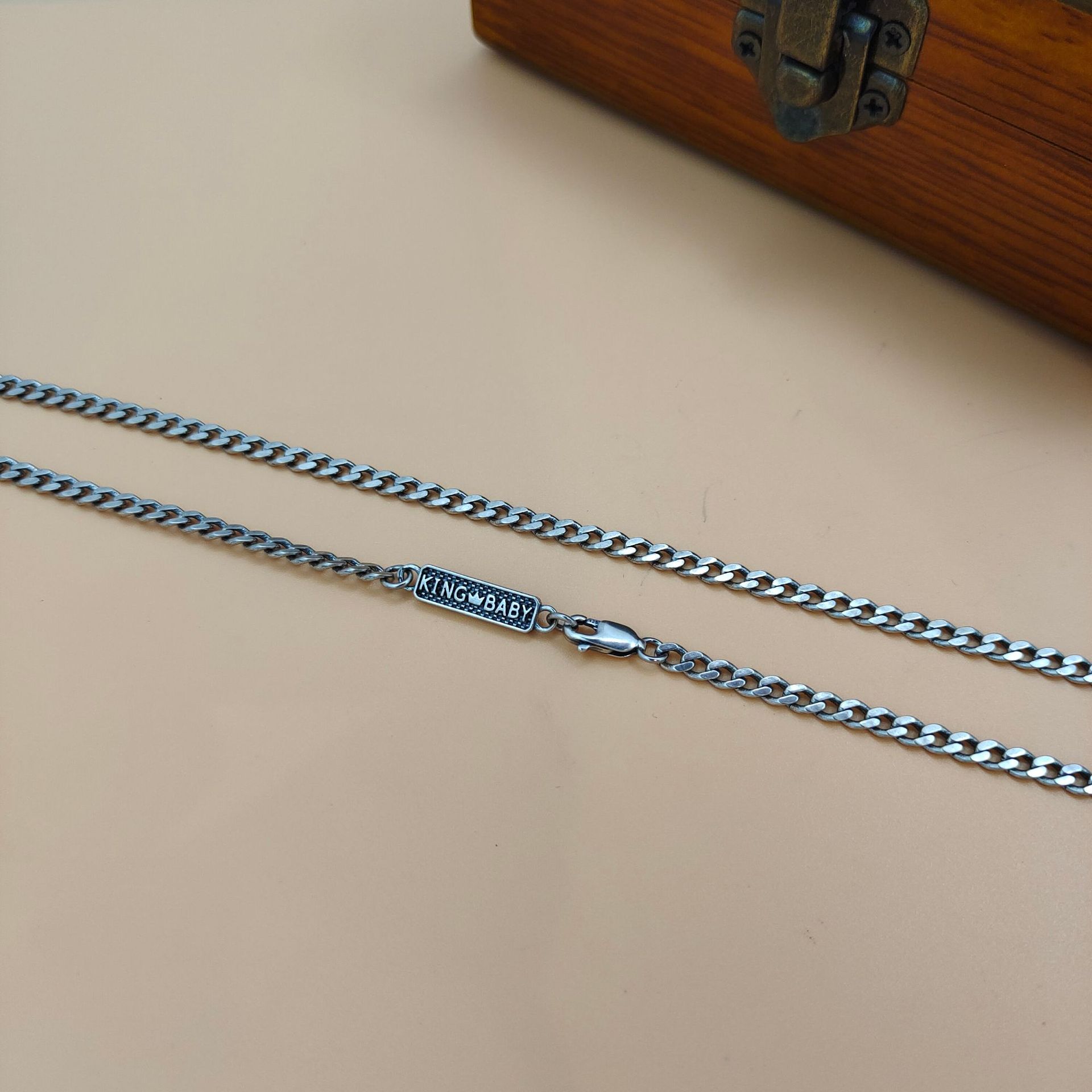 سلسلة قلادة عصرية من الفضة الإ - مراجعة 925 Sterling Silver Chain Necklace Men وسعره