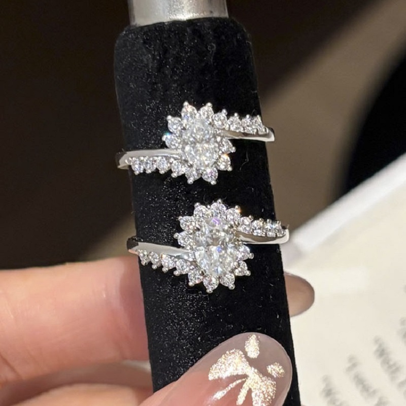 خاتم زفاف فاخر للنساء من أبايس - مراجعة Moissanite Engagement Ring 1 Carat وسعره