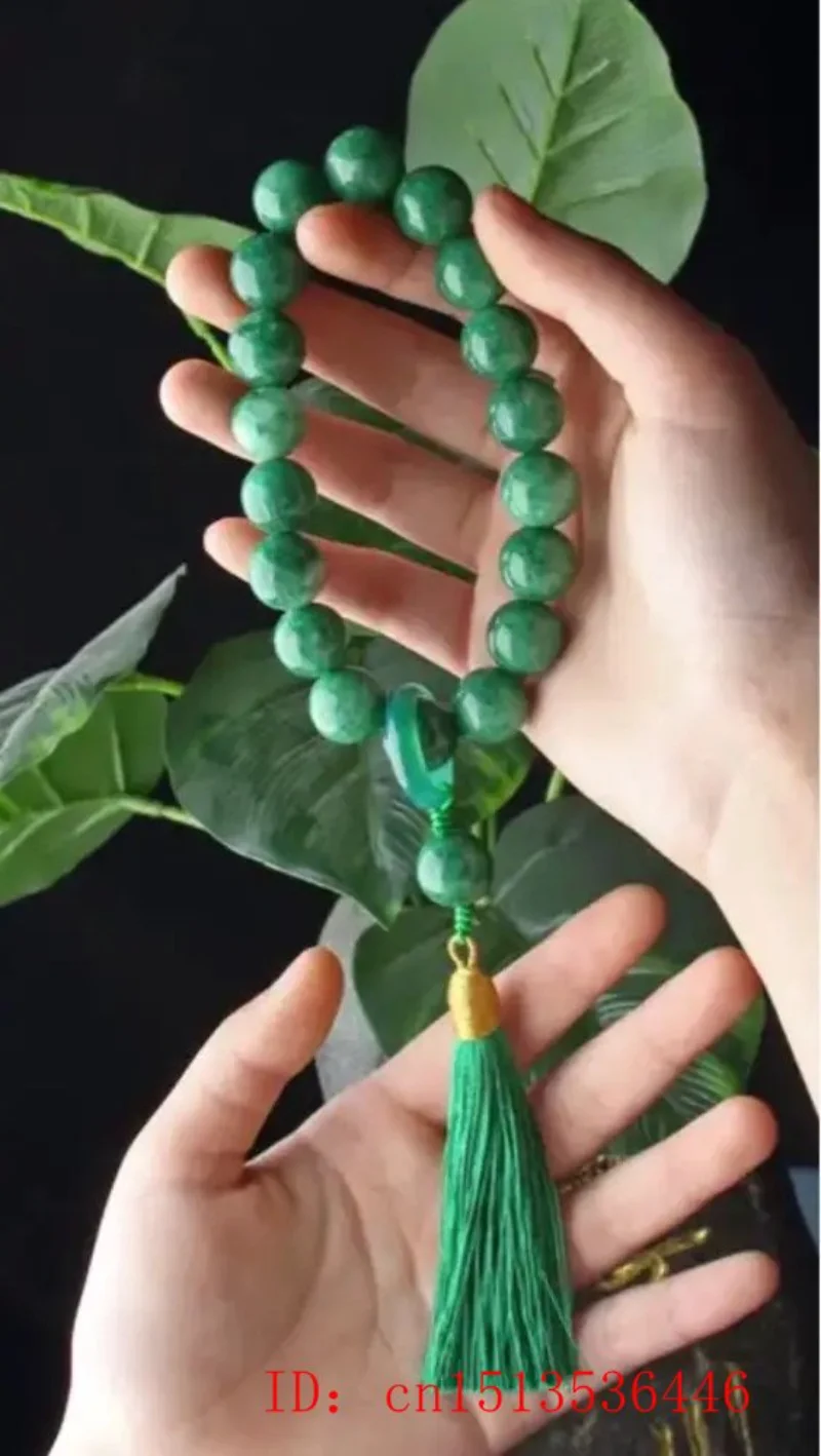 الأخضر اليشم حجر 12 مللي متر ا - مراجعة Bracelets وسعره